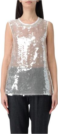 Lorena Antoniazzi Donna, Top, Bianco, S, new