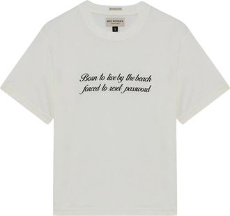 Roy Rogers Crew Neck Cotton Jersey T-Shirt - Dames - T-shirts - Wit - XL - Katoen - Tops