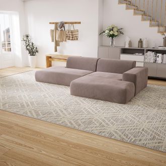 MYCS Ecksofa Trüffelbeige - Flexible Designer-Polsterecke, L-Form: Beste Qualität, einzigartiges Design - 296 x 72 x 168 cm, konfigurierbar