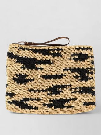Ibeliv ampy clutch bag woven texture strap