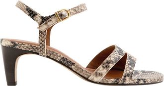 Maison Toufet Sandale Lenny - Dames - Sandalen met hakken - Beige - 41 EU - Leer - Schoenen
