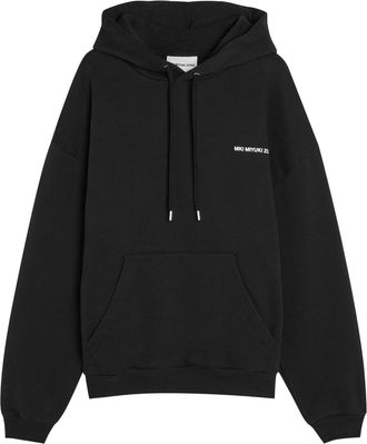 Mki Miyuki Zoku Uniform Hooded Cotton-blend Sweatshirt - Black - Xxl