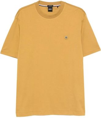 HUGO BOSS T-shirt - Heren - T-shirts - Geel - XL - Tops