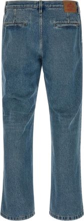 Prada Stone-Washed Cotton Jeans - Blue
