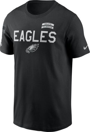 Nike Philadelphia Eagles Salute to Service Sideline Nike Mens Dri-FIT NFL T-Shirt in Black | 02ET00AA2R-NKC