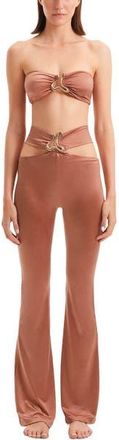 Moeva Jenna Cover Up Pants Resortwear in Brown at Nordstrom, Size X-Large L Eu