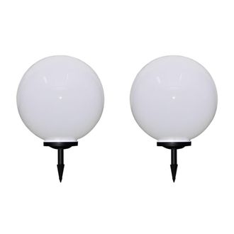 vidaXL Vidaxl - L&aacute;mparas De Jard&iacute;n Para Camino 2 Uds Con Pica De Tierra 50 Cm