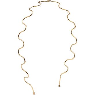 Lelet NY Nico Glossy Headband in Gold at Nordstrom
