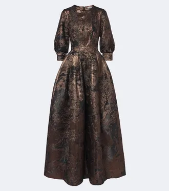 SIMKHAI Abito lungo Claravelle in jacquard