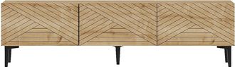 Habitat et Jardin Mobile Tv In Legno felix 160 X 31,4 X 44,1 Cm - Rovere Zaffiro