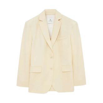 Anine Bing Blazers, female, Yellow, Size: L Quinn Blazer