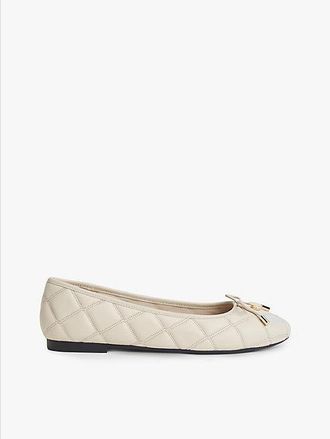 Tommy Hilfiger Bailarinas de piel acolchadas con adorno