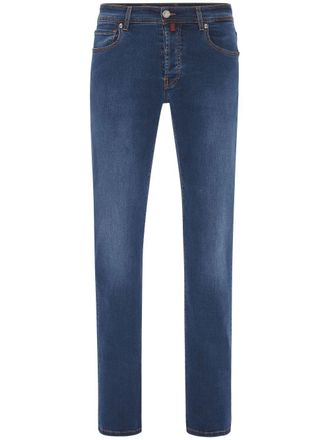 Billionaire Boys Club logo-patch straight-leg jeans - men - Cotton/Elastane - 30 - Blue