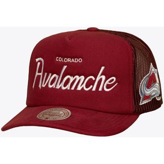 Mitchell & Ness Mens Mitchell & Ness Burgundy Colorado Avalanche Head Coach Trucker Adjustable Hat at Nordstrom