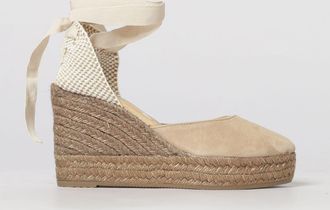 Maneb&igrave; Espadrillas con zeppa Manebi in camoscio e canvas