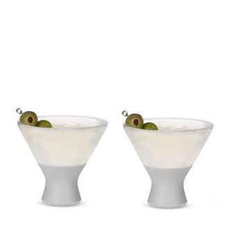 Host Glass FREEZE Martini Cooling Cup Set of 2 in Gray at Nordstrom
