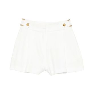 Elisabetta Franchi Short Shorts, female, White, Size: S Short Shorts