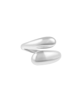 Adornia Adornia Silver Plated Overlapping Chunky Bands Ring