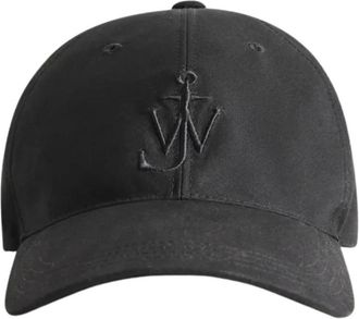 J.W.Anderson Logo-patch Baseball Cap - Dames - Petten - Zwart - ONE Size - Katoen - Accessoires