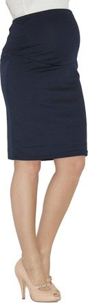 YESET Pregnancy Maternity Skirt Maternity Skirt Midi Pencil Skirt - Dark Blue, S-M