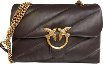 Pinko Love Puff Classic - female - PINKO - Shoulder Bags - Brown - ONE SIZE - Bags