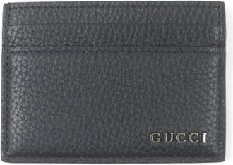 Gucci Tweedehands leren portemonnees - Heren - Vintage Accessoires - Zwart - ONE Size - Leer - Vintage