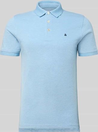 Jack & Jones Jack & Jones Slim Fit Poloshirt mit Viskose-Anteil Modell Paulos in Hellblau, Gr&ouml;&szlig;e XXL