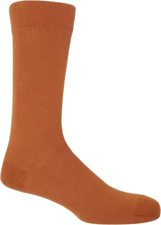 Peper Harow Classic Mens Socks - Burnt Orange