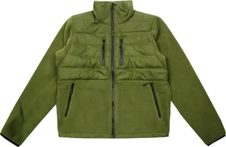 The North Face Hybrid Design Black Jacket with Textured Fabric Panels