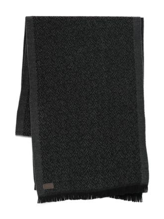 Canali fringed scarf - Grigio