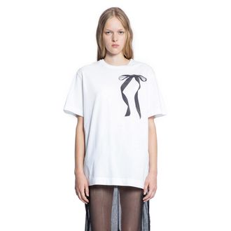 Simone Rocha Ribbon Bow Tail T-Shirt