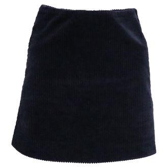 Ganni Ganni Mini Skirt in navy Blue Corduroy