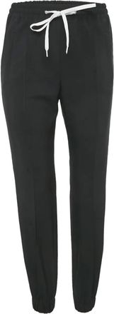 Miu Miu Pantaloni con vita elasticizzata - Nero