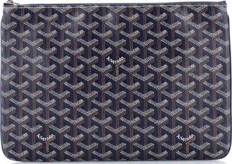 Goyard Senat Zip Pouch Coated Canvas MM