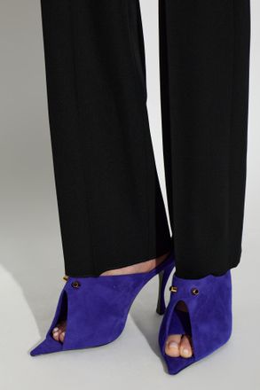 Balenciaga Studded Heeled Mules M.City, Womens, Purple