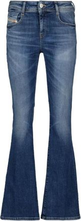Diesel Flared Jeans - Dames - Flared Jeans - Blauw - W26 L30 - Denim - Jeans