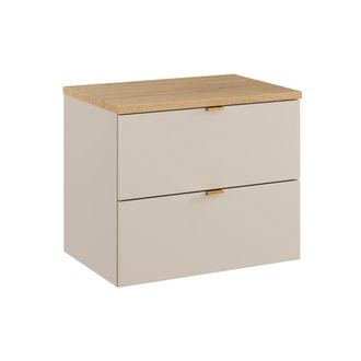 Petits Meubles Mueble bajo lavabo 60cm encimera paneles de melamina cachemira