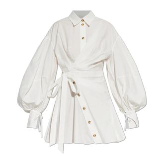 Zimmermann Rebellion Poplin Dress - female - Zimmermann - Shirt Dresses - White - XS - Dresses