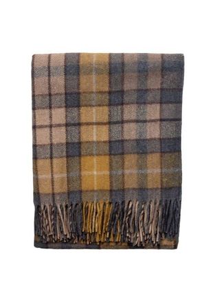 TBCo Recycled Wool Tartan Throw Blanket in Buchanan Antique Natural at Nordstrom, Size Large