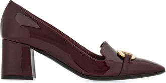 Ferragamo 60mm Gancini pumps - women - CALFSKIN/Goat Skin/Bos Taurus - 11.5C - Red