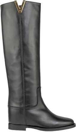 Via Roma 15 Over-knee Boots - Dames - Hoge Laarzen - Zwart - 38 EU - Schoenen