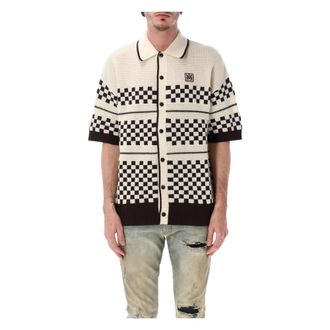 Amiri Cardigans, male, Multicolor, Size: M Bowling Knit Shirt