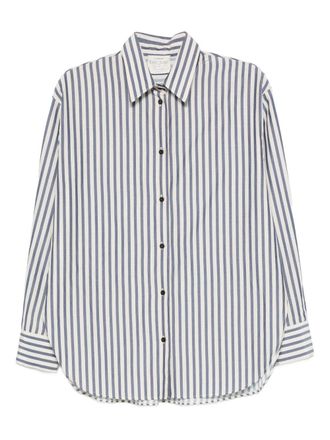 Forte_Forte Striped Cotton Blend Shirt-Donna