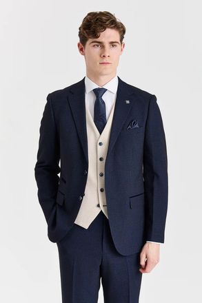PAUL ANDREW 3 Piece Check Suit with Cream Check Waistcoat