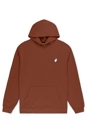 Dalix Ghost Relaxed Midweight Fleece Pullover Hoodie in Clay at Nordstrom, Size Xx-Large