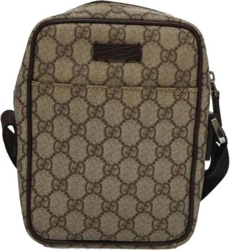 Gucci Pre-owned Canvas gucci-bags - Dames - Vintage Schoudertas - Beige - ONE Size - Vintage