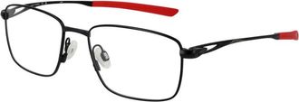 Nike Zwarte Mannen Optische Monturen Rechthoekige Stijl - Heren - Brillen - Zwart - ONE Size - Accessoires