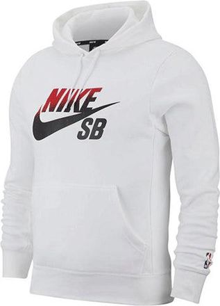 Nike Mens Nike Sb Icon Gradient Logo Skateboard Sports Pullover White BV6751-100