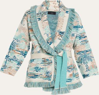 Alanui Lost In Paradise Fringed Wrap Cardigan
