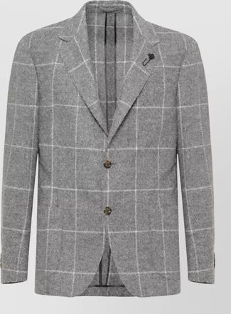 Lardini checked suit jacket